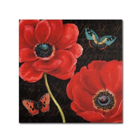 Daphne Brissonnet 'Petals And Wings II' Canvas Art,24x24